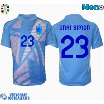 Spain Unai Simon #23 Goalkeeper Replica Home Shirt Euro 2024 Short Sleeve